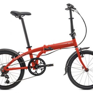 Bicicleta plegable roja Tern sin transportin