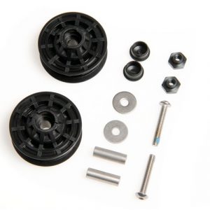 Pareja de ruedas roldanas originales Brompton referencia Q101511 para tensor de cadena.